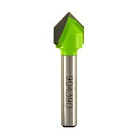 1/2" x 1/4" Shank Decorative Vee Groove Professional Router Bit Recyclable Exchangeable